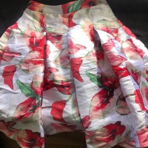 NWT Floral flared out skirt by Trac size S